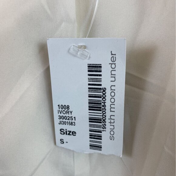 Jack By BB Dakota Faux Fur Drape Vest Cream Sleeveless Womens S - New - Picture 8 of 9